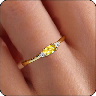 LUNVKY 18K Gold Plated Rings for Women Mom Non Tarnish Fashion CZ April Birthstone Ring with CZ Crystal Stackable Ring Set Accessories Birthday Age Mother's Day Jewelry Gifts for Her
