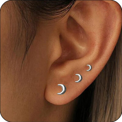 LUNVKY 3 Pairs Stud Earrings for Women Mom Wife Hypoallergenic S925 Sterling Silver Earring Sets Post Earrings Birthday Age Mother's Day Jewelry Gifts for Her Ideas