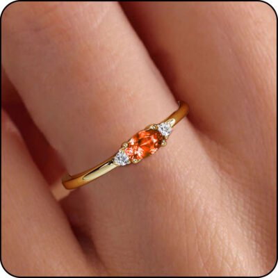 LUNVKY 18K Gold Plated Rings for Women Mom Non Tarnish Fashion CZ April Birthstone Ring with CZ Crystal Stackable Ring Set Accessories Birthday Age Mother's Day Jewelry Gifts for Her