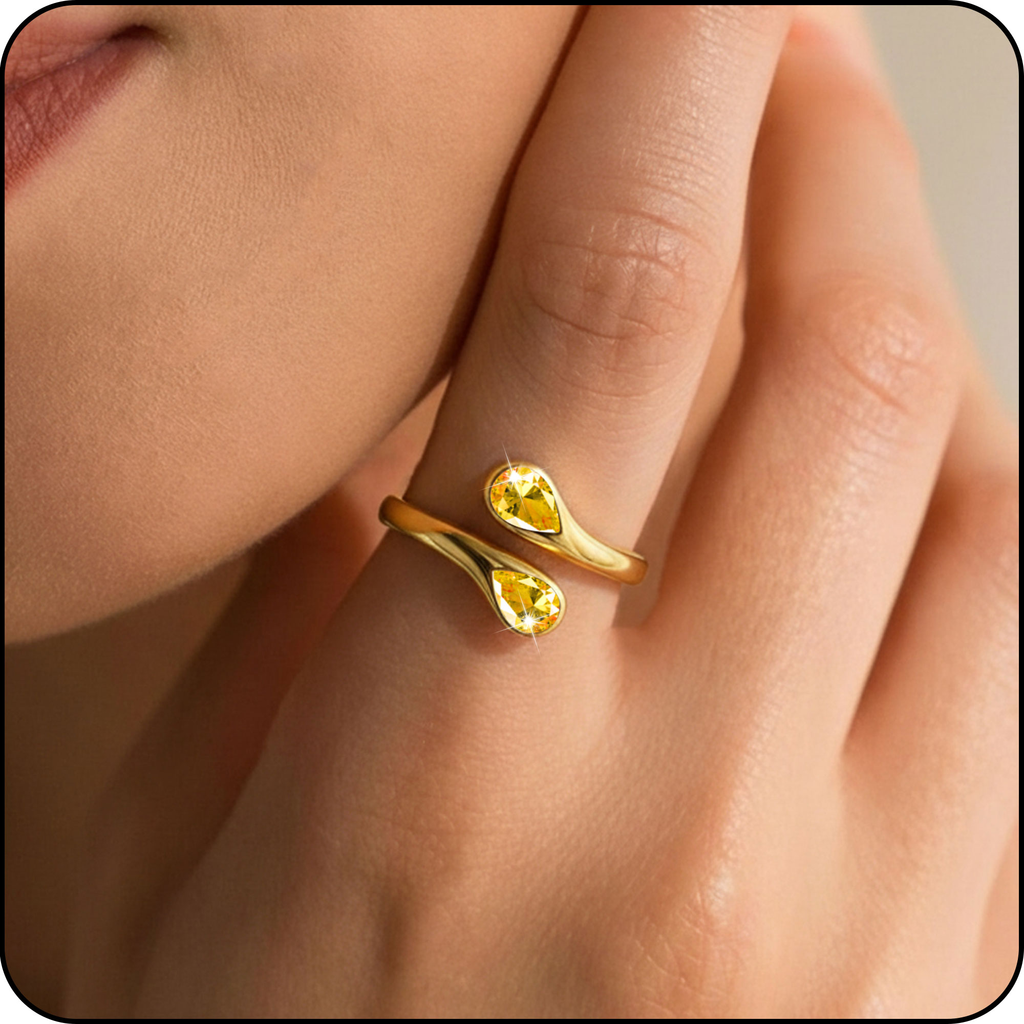 LUNVKY 18K Gold Plated Rings for Women Stackable Non Tarnish Knuckle CZ April Birthstone Ring with CZ Crystal Wedding Birthday Valentines Day Jewelry Gifts Teen Girlfriend Wife Her Age Ideas