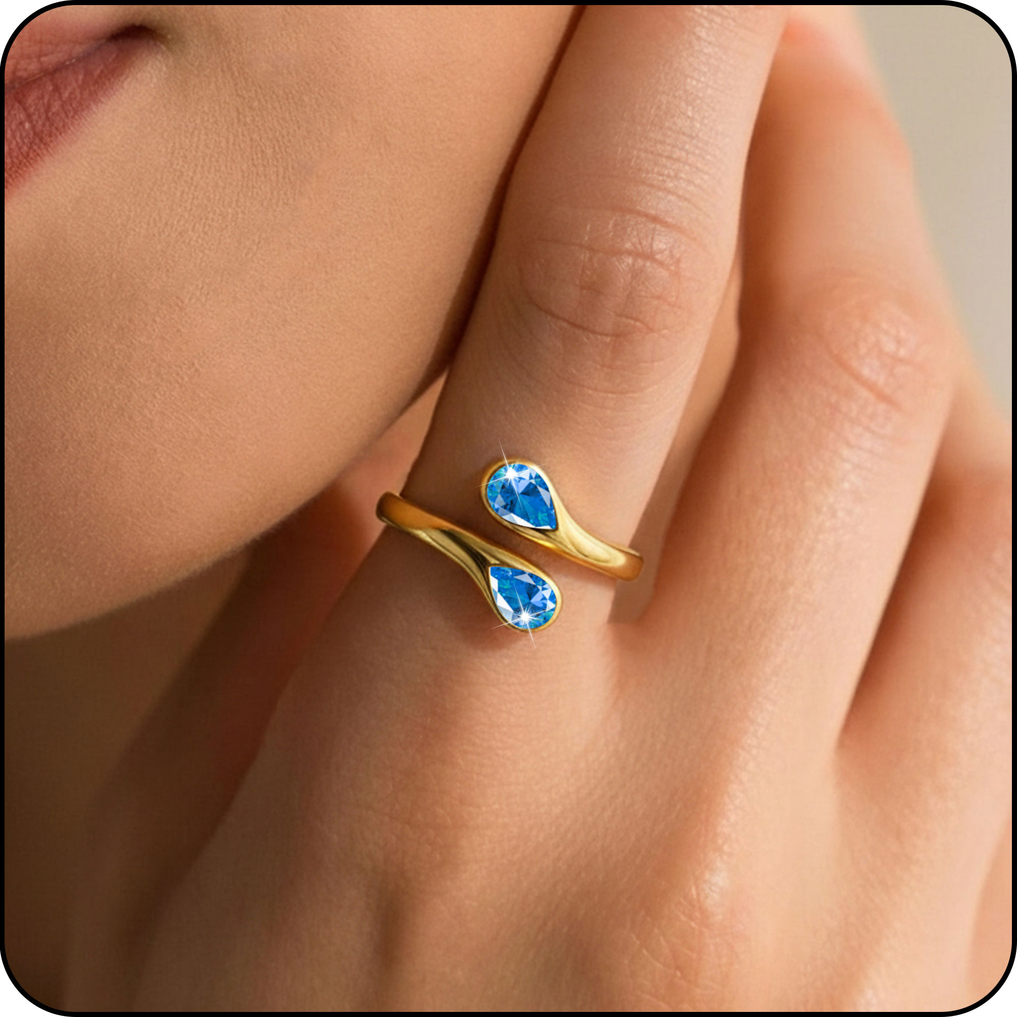 LUNVKY 18K Gold Plated Rings for Women Stackable Non Tarnish Knuckle CZ April Birthstone Ring with CZ Crystal Wedding Birthday Valentines Day Jewelry Gifts Teen Girlfriend Wife Her Age Ideas