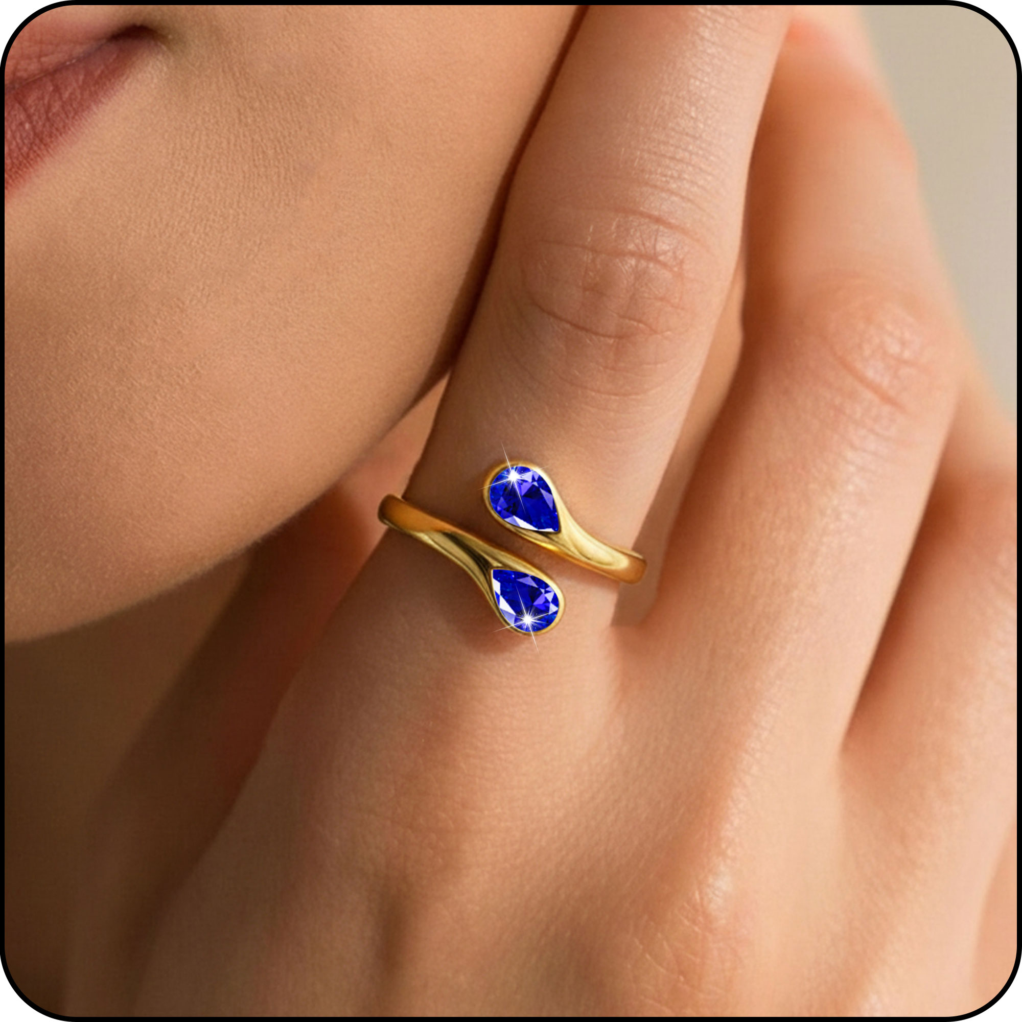 LUNVKY 18K Gold Plated Rings for Women Stackable Non Tarnish Knuckle CZ April Birthstone Ring with CZ Crystal Wedding Birthday Valentines Day Jewelry Gifts Teen Girlfriend Wife Her Age Ideas