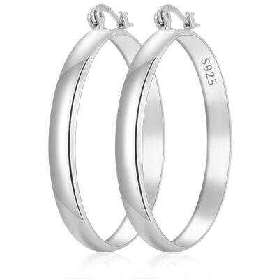 LUNVKY 18K Gold Plated Hoop Earrings for Women Lightweight Hypoallergenic Large Big Chunky Post Earrings Birthday Valentines Day Jewelry Gifts Teen Girlfriend Wife Her Female Age Ideas